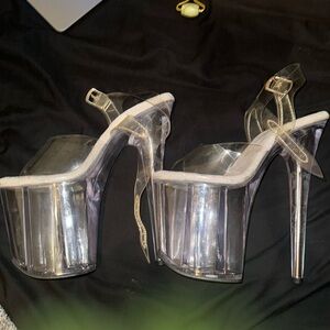 size 8 pleaser heels 9 inch’s never worn outside